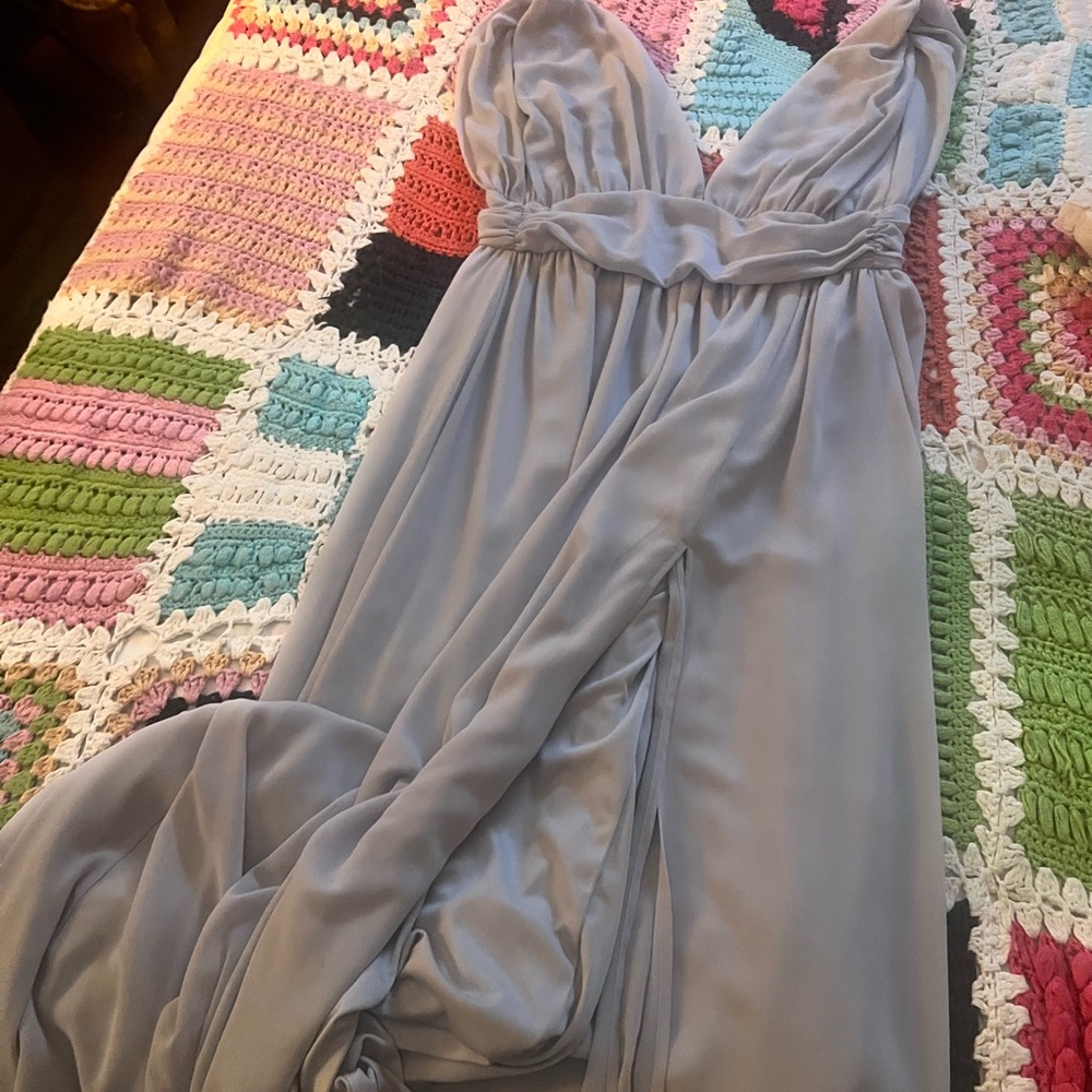 Lulu's Women's Gown in Gray - Picture 3 of 5
